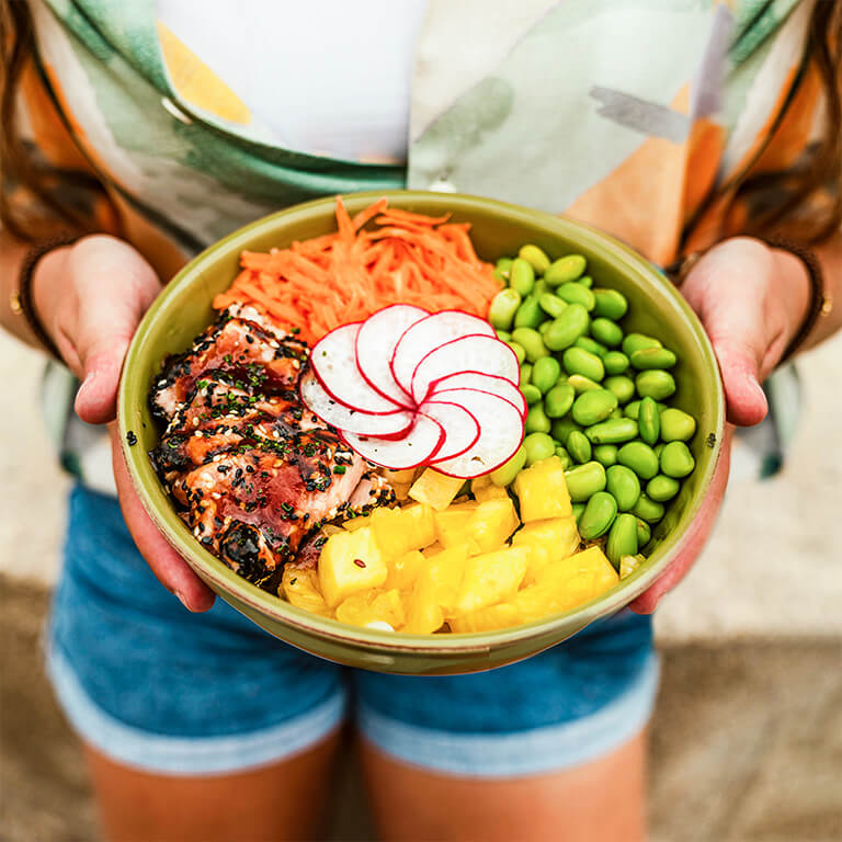 Poke Salmão Tataki